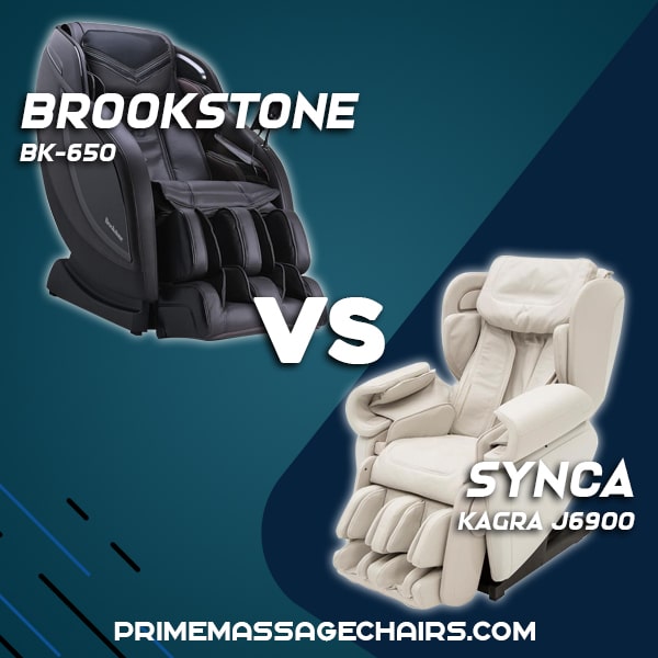 Massage Chair Comparison Brookstone BK 650 vs Synca Kagra J6900