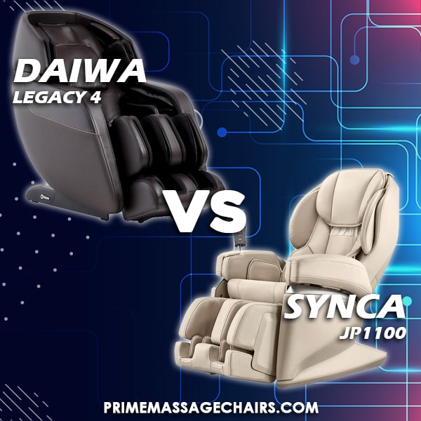 Massage Chair Comparison: Daiwa Legacy 4 vs Synca JP1100 — Prime ...