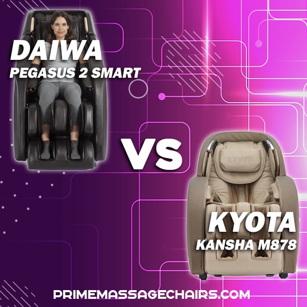 Massage Chair Comparison Daiwa Pegasus 2 Smart vs Kyota Kansha