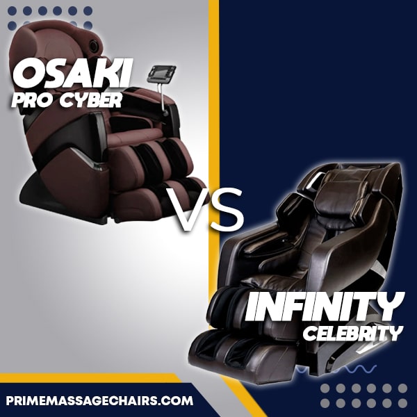 Massage Chair Comparison Osaki Pro Cyber vs Infinity Celebrity