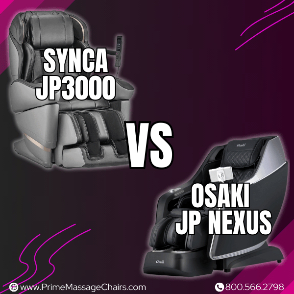 Synca JP3000 vs Osaki JP Nexus