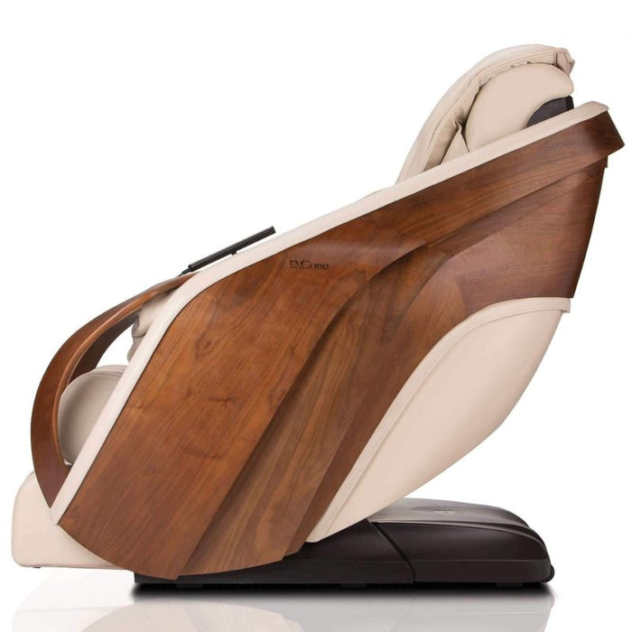 D.Core Cirrus-JP Japanese Massage Chair in Cream side view.