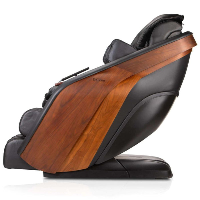 D.Core Stratus-JP Japanese Massage Chair in Black side view.