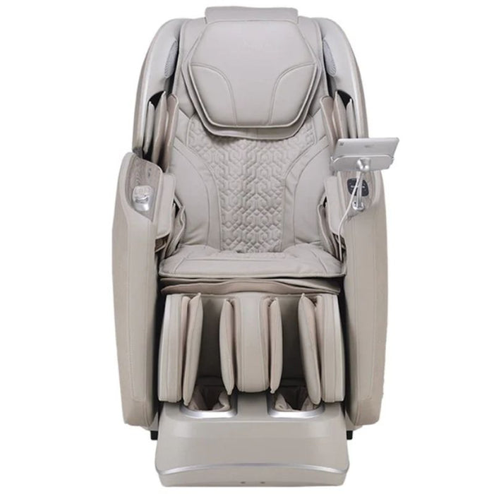 Osaki 4D Manhattan Duo Massage Chair in Taupe front view.