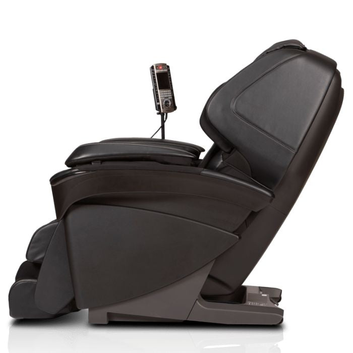 Panasonic MAJ7 Massage Chair in black color side view.