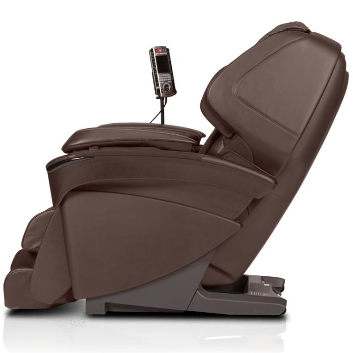 Panasonic MAJ7 Massage Chair in brown color side view.