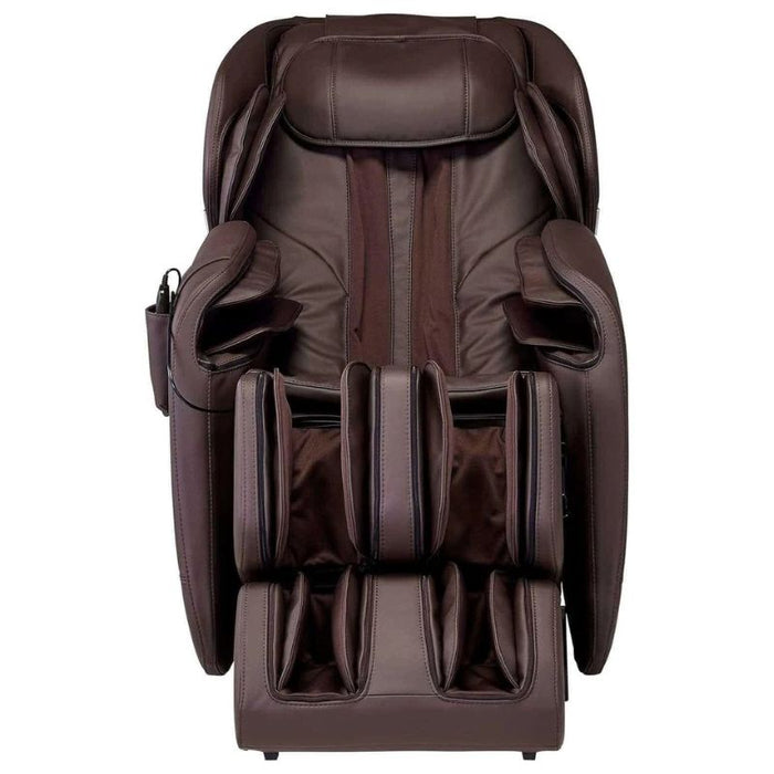 Synca Hisho Massage Chair in brown front view.