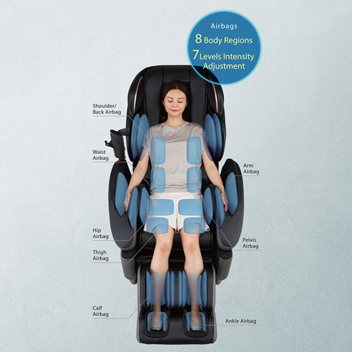 Synca JP3000 5D Ai Deluxe Japanese Massage Chair Full Body Massage.