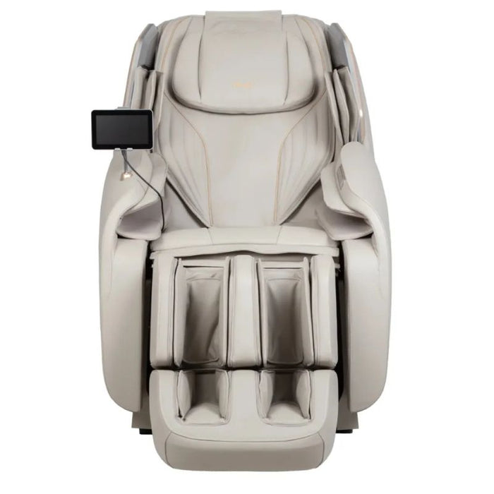 Titan Atlas XL 4D Massage Chair in beige front view.