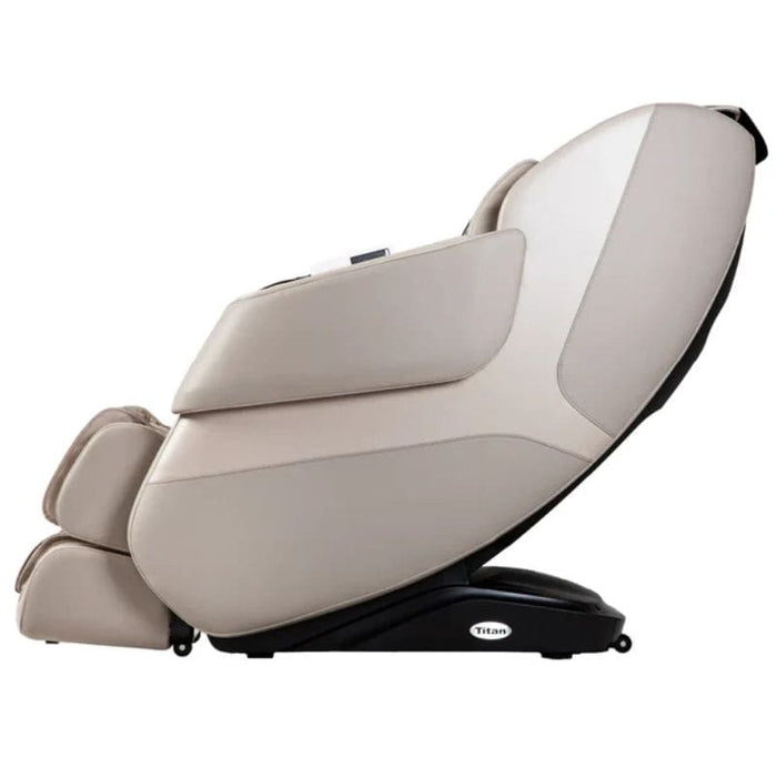 Titan Grande XL 3D Massage Chair in taupe side view.