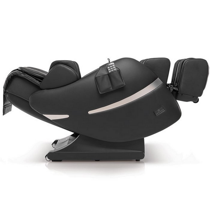 Positive Posture Brio+ Massage Chair in Black Reclined Position