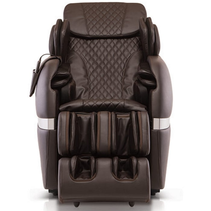 Positive Posture Brio+ Massage Chair in Brown Front View