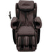 Synca Kagra massage chair in brown color front view.